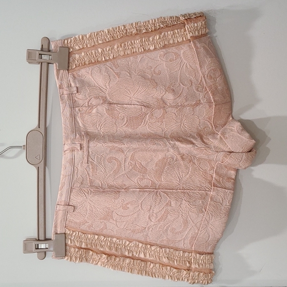 Jean paul gaultier silk floral shorts with lace - Picture 2 of 5